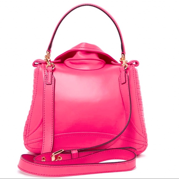 NWT Moschino Milano Biker Leather Crossbody Bag - Picture 2 of 5